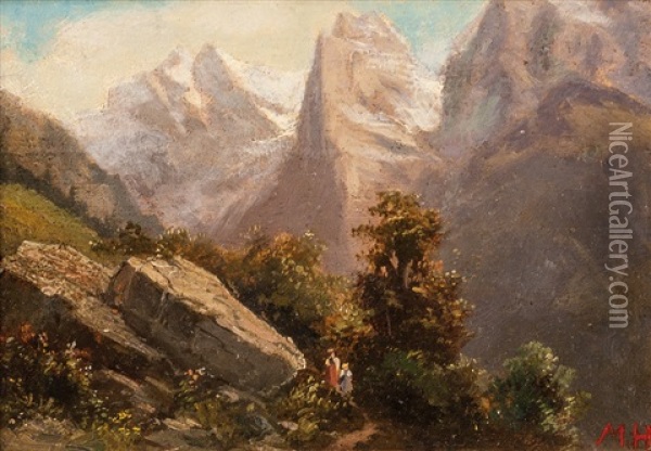 Pohori U Kufsteinu V Rakousku Oil Painting - Maximilian Haushofer
