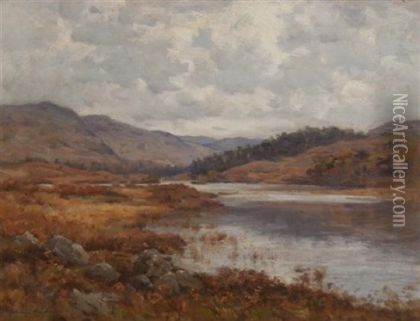 Highland River Oil Painting - Joseph Morris Henderson