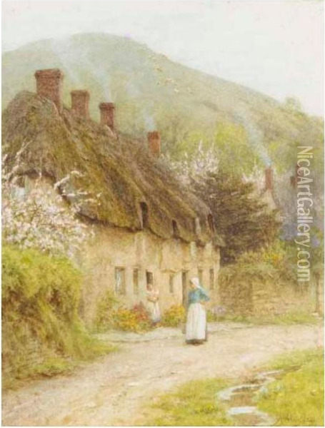 Spring Time Oil Painting - Helen Mary Elizabeth Allingham