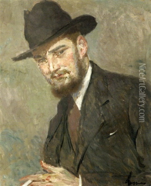 Autoportrait Oil Painting - Leonetto Cappiello