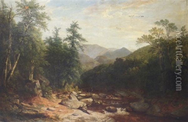 Mountain Stream Oil Painting - Asher Brown Durand