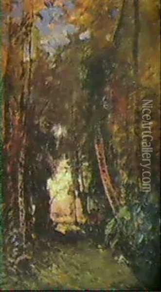Le Bois De Thuile Oil Painting - Auguste Francois Ravier