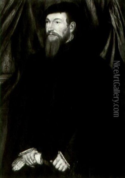 Portrait Of A Gentleman Oil Painting - Nicolas Neufchatel