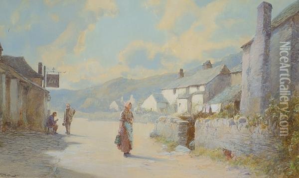 Light And Shade, Miltoncombe, Near Yelverton, Devon Oil Painting - John White