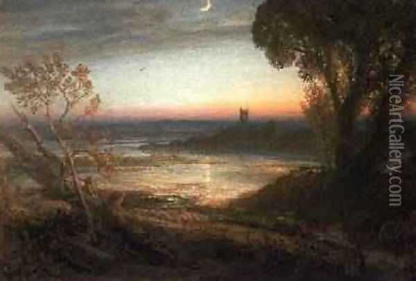 The Curfew Oil Painting - Samuel Palmer