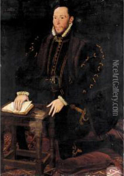 Portrait Of The Blessed Thomas Percy, 7th Earl Of Northumberland (1528-570) Oil Painting - Steven van der Meulen