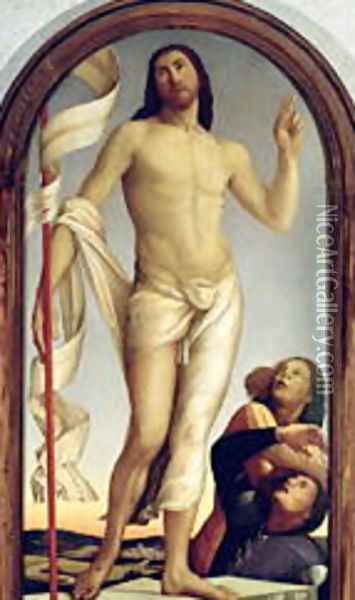 The Resurrection Oil Painting - Alvise Vivarini