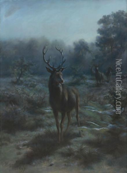 King of the forest 1897 Oil Painting - Rosa Bonheur