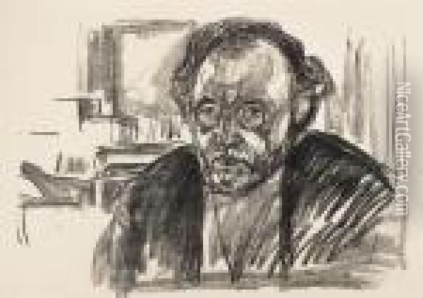 Self-portrait With Beard Oil Painting - Edvard Munch