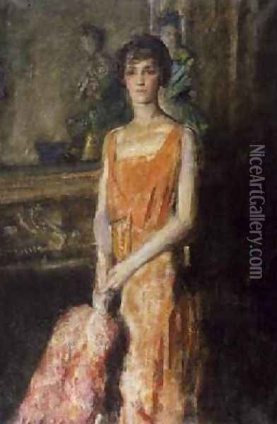Mademoiselle de Pourtales 1925 Oil Painting - Ambrose McEvoy