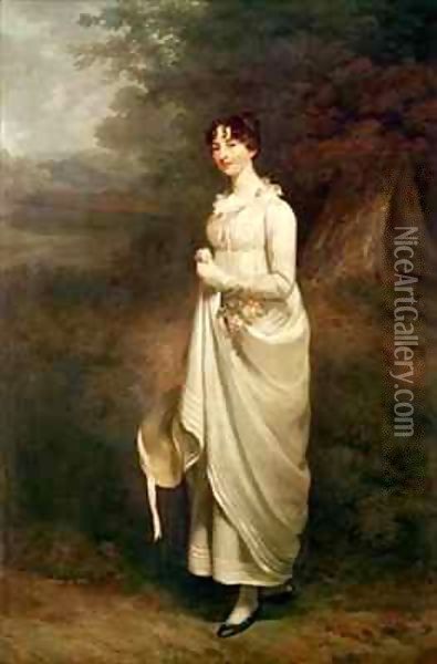 Portrait of Marcia. B. Fox 2 Oil Painting - Sir William Beechey