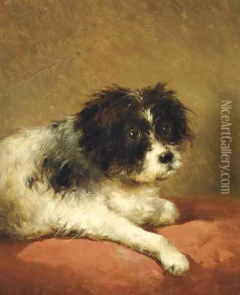 Best friend portrait of a dog Oil Painting - Andreas Schelfhout