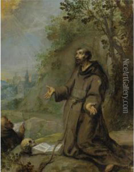 Saint Francis Oil Painting - Jan Soens