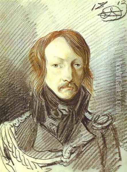Portrait of A. P. Lanskoy Oil Painting - Aleksander Orlowski