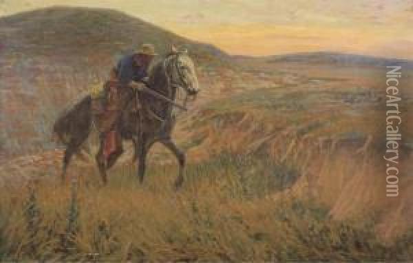 The Plainsman Oil Painting - Richard Lorenz