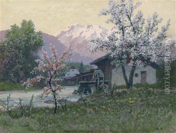 Bergfruhling Oil Painting - Karl Ludwig Prinz
