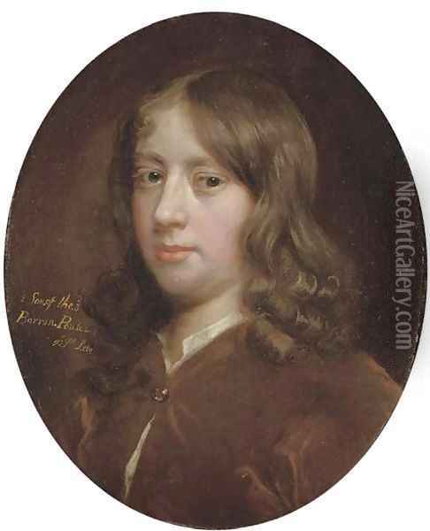 Portrait of John, 1st Earl Poulett (c.1668-1743), bust-length Oil Painting - Sir Peter Lely