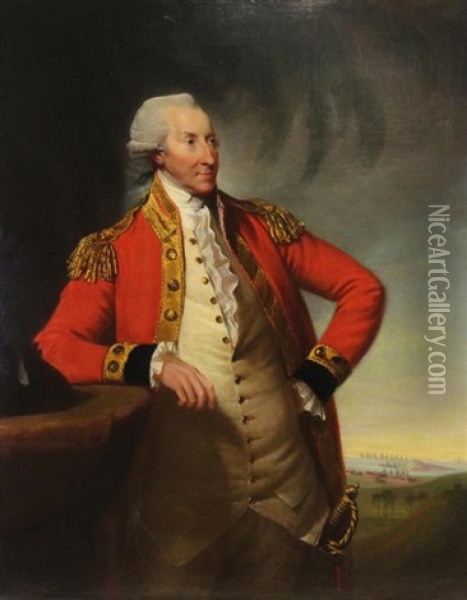 Portrait Of General Gabriel Christie Oil Painting - David Martin