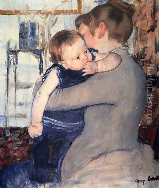 Mother And Child Oil Painting - Mary Cassatt