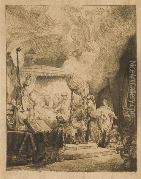 La Morte Della Vergine Oil Painting - Rembrandt Van Rijn