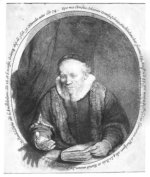 Jan Cornelis Sylvius, Preacher 2 Oil Painting - Rembrandt Van Rijn