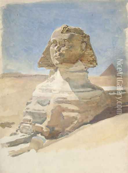 The Sphinx Oil Painting - English School