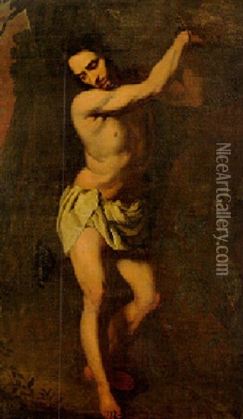 St Sebastian Oil Painting - Gioacchino Assereto