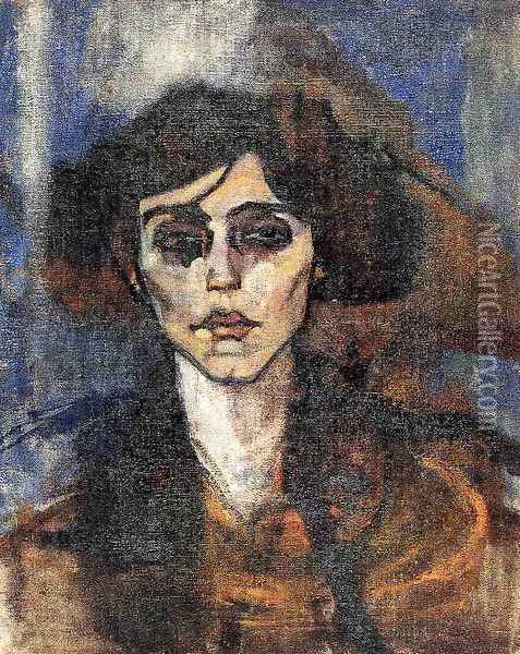 Portrait of Maude Abrantes Oil Painting - Amedeo Modigliani