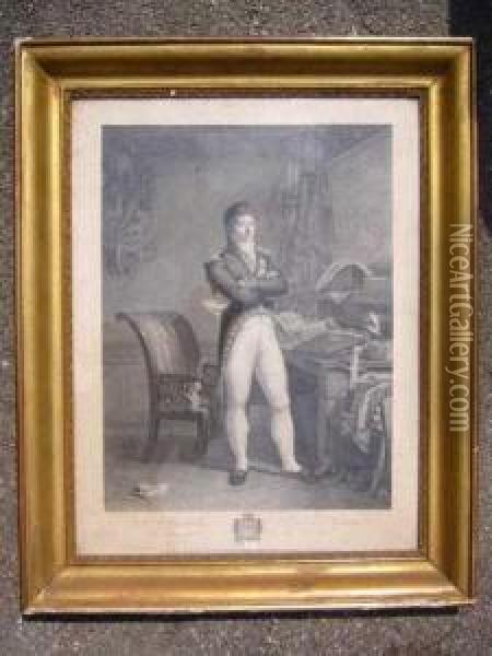 Alexandre Prince De Neuchatel 1803 Oil Painting - Augustin Desire Pajou