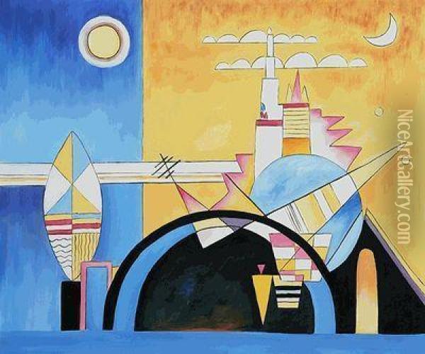 Torre De Kiev (particolare) Oil Painting - Wassily Kandinsky