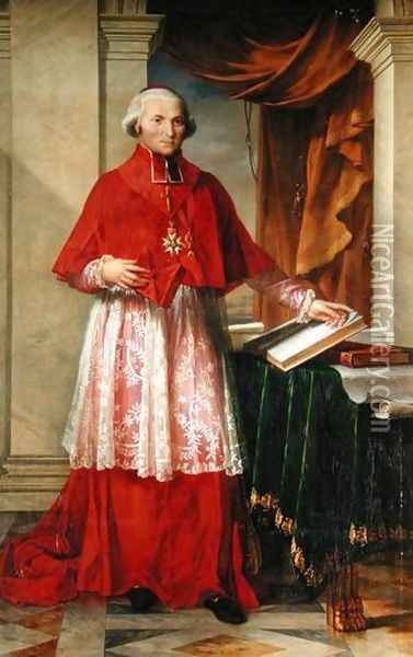 Portrait of Cardinal Joseph Fesch Oil Painting - Charles Meynier