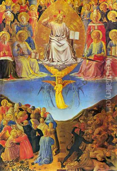 Universal Judgement Triptych 3 Oil Painting - Angelico Fra