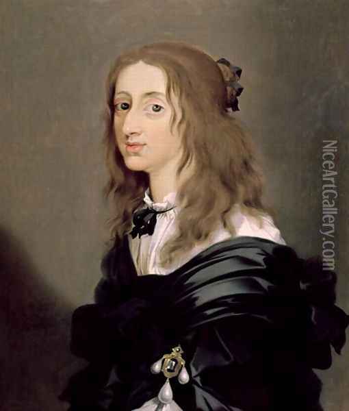 Queen Christina of Sweden (2), 1652 Oil Painting - Sebastien Bourdon