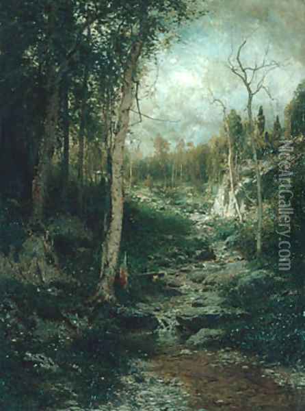 An Old Clearing 1881 Oil Painting - Alexander Helwig Wyant
