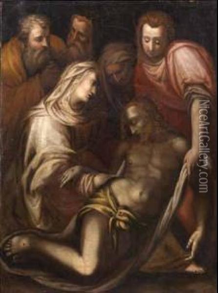 Deposizione Di Cristo Oil Painting - Francesco Morandini da Poppi