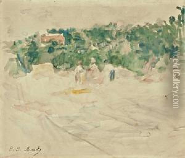 La Moisson A Bougival Oil Painting - Berthe Morisot