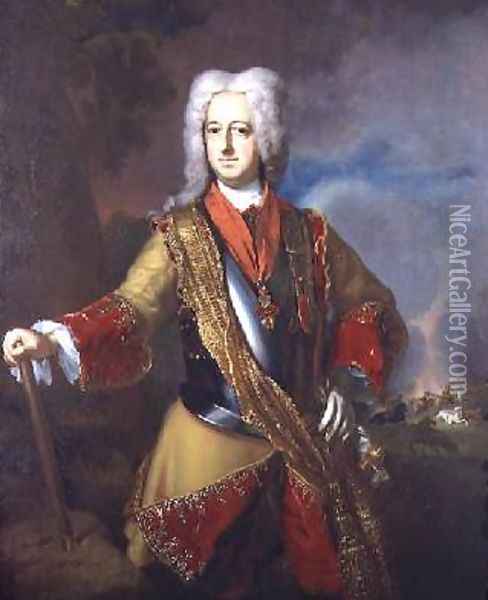 The Marquis de Galles 1726 Oil Painting - Andreas Moller