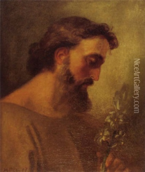 Der Heilige Joseph Oil Painting - Melchior Paul Von Deschwanden