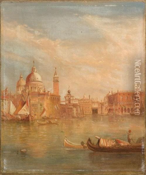 Due Vedute Di Venezia Oil Painting - Alfred Pollentine