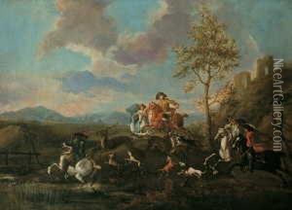 D. A. , Umkreis Oil Painting - Georg Philipp I Rugendas