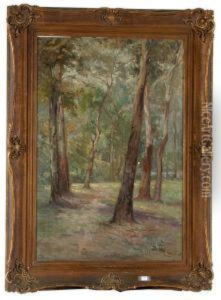 The Gums At Eltham Oil Painting - Hal Waugh