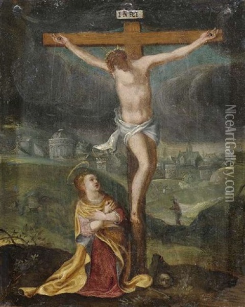 Kreuzigung Christi Oil Painting - Denys Calvaert