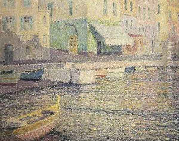 Port at Villefranche Sur Mer Oil Painting - Henri Eugene Augustin Le Sidaner