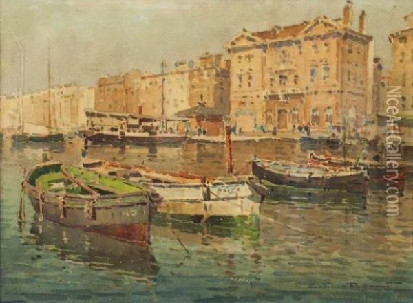 Voiliers Dans Le Vieux-port Oil Painting - Henri Charles Manguin