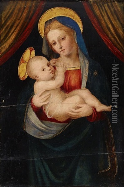 The Virgin And Child Oil Painting - Michele Tosini