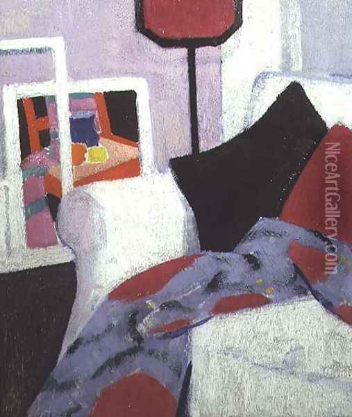 The White Sofa, 7 Ainslie Place, c.1915 Oil Painting - Francis Campbell Boileau Cadell