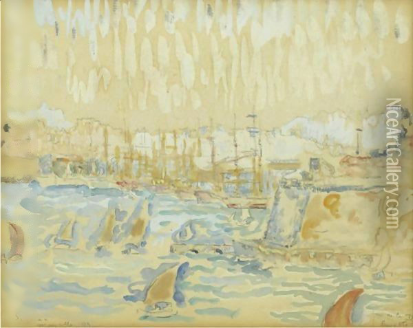 Port De Marseille Oil Painting - Paul Signac