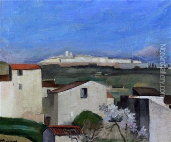 La Colle A L'horogan Oil Painting - Jean Hippolyte Marchand
