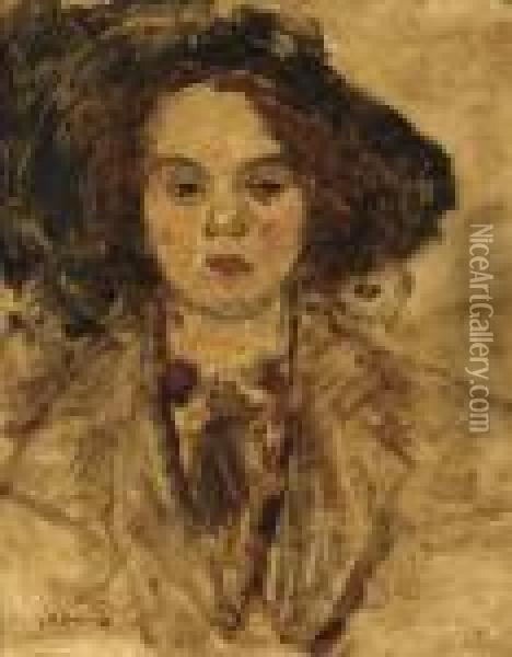 Lady Oil Painting - George Hendrik Breitner