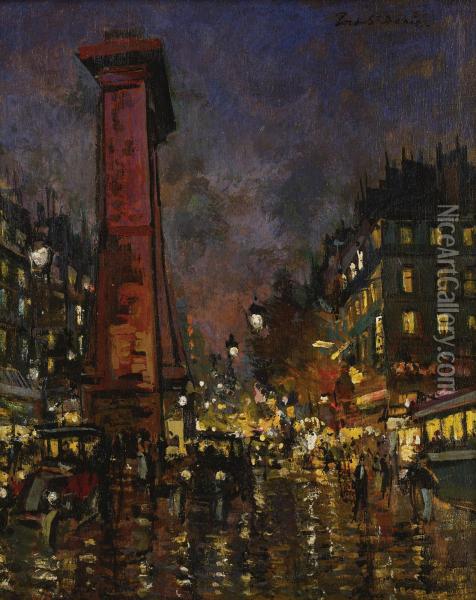 La Porte Saint Denis Oil Painting - Konstantin Alexeievitch Korovin